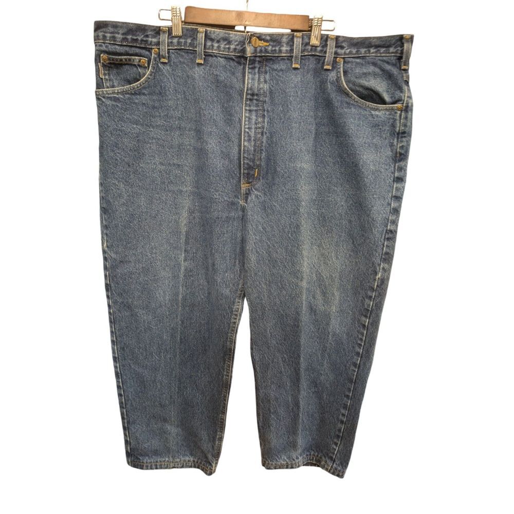 Carhartt‎ Relaxed Fit Denim Work Blue Jeans 48X30  B17dst